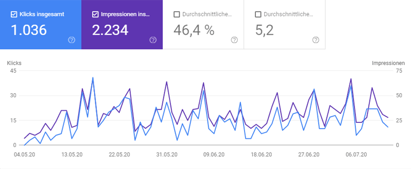 Case Study - Local SEO - Auswertung der Search Console